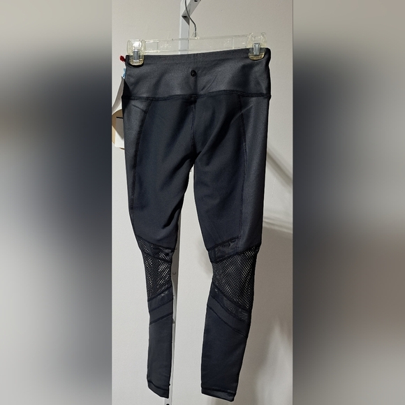 #059 Sz XS 90-Degree by Reflex Black/Gray Workout/Gym/Yoga Mesh Leggings - NWT - Picture 5 of 11